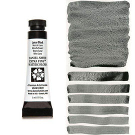 DANIEL SMITH Extra Fine Watercolour : Lunar Black 5ml tube