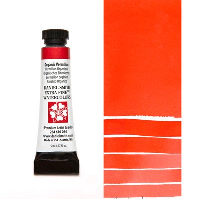 DANIEL SMITH Extra Fine Watercolour : Organic Vermilion 5ml tube