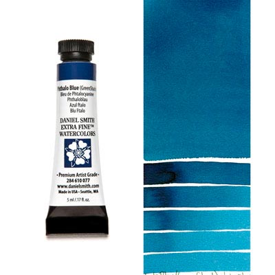 DANIEL SMITH Extra Fine Watercolour : Phthalo Blue Green Shade 5ml tube