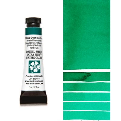 DANIEL SMITH Extra Fine Watercolour : Phthalo Green Blue Shade 5ml tube