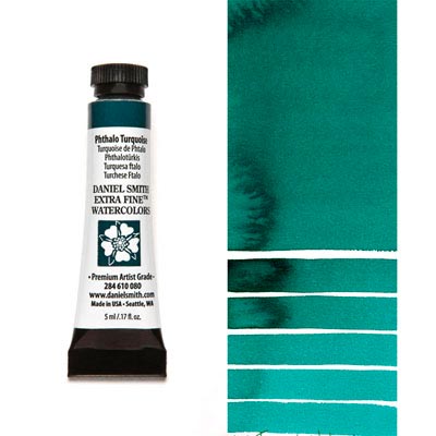 DANIEL SMITH Extra Fine Watercolour : Phthalo Turquoise 5ml tube