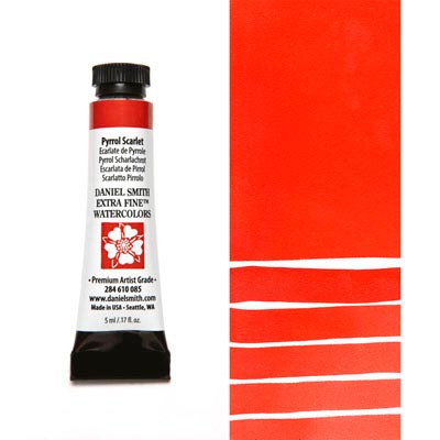 DANIEL SMITH Extra Fine Watercolour : Pyrrol Scarlet 5ml tube