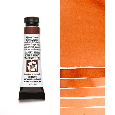 DANIEL SMITH Extra Fine Watercolour : Quinacridone Burnt Orange 5ml tube