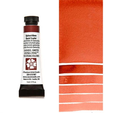 DANIEL SMITH Extra Fine Watercolour : Quinacridone Burnt Scarlet 5ml tube