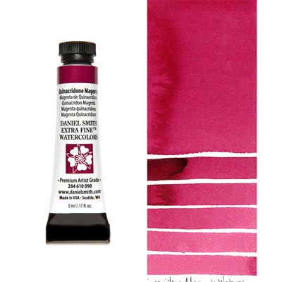 DANIEL SMITH Extra Fine Watercolour : Quinacridone Magenta 5ml tube