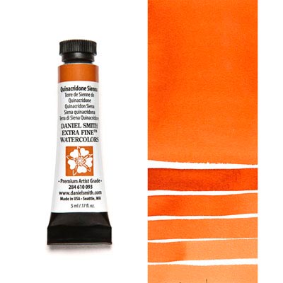 DANIEL SMITH Extra Fine Watercolour : Quinacridone Sienna 5ml tube