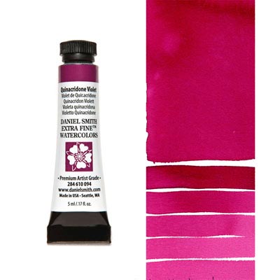 DANIEL SMITH Extra Fine Watercolour : Quinacridone Violet 5ml tube