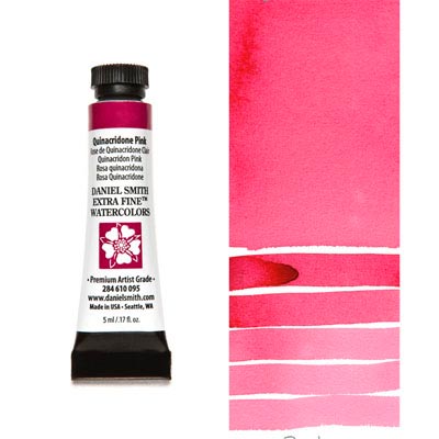 DANIEL SMITH Extra Fine Watercolour : Quinacridone Pink 5ml tube