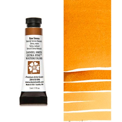 DANIEL SMITH Extra Fine Watercolour : Raw Sienna 5ml tube