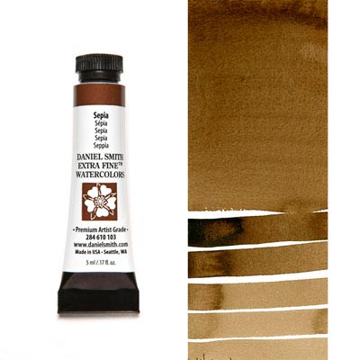 DANIEL SMITH Extra Fine Watercolour : Sepia 5ml tube
