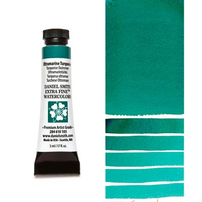 DANIEL SMITH Extra Fine Watercolour : Ultramarine Turquoise 5ml tube