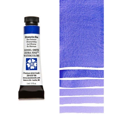 DANIEL SMITH Extra Fine Watercolour : Ultramarine Blue 5ml tube