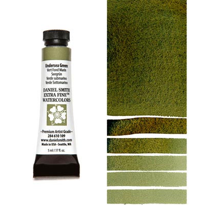 DANIEL SMITH Extra Fine Watercolour : Undersea Green 5ml tube