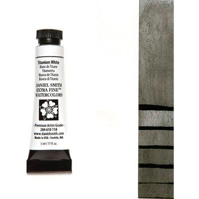 DANIEL SMITH Extra Fine Watercolour : Titanium White 5ml tube