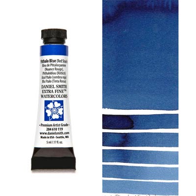 DANIEL SMITH Extra Fine Watercolour : Phthalo Blue Red Shade 5ml tube