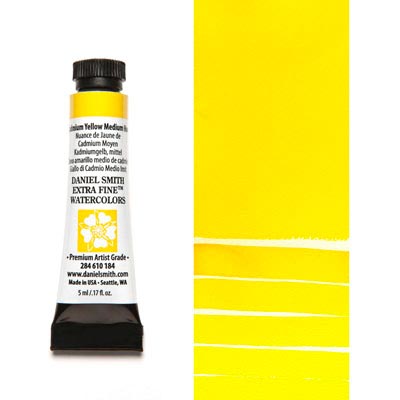 DANIEL SMITH Extra Fine Watercolour : Cadmium Yellow Medium Hue 5ml tube