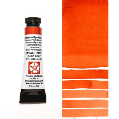 DANIEL SMITH Extra Fine Watercolour : Transparent Pyrrol Orange 5ml tube