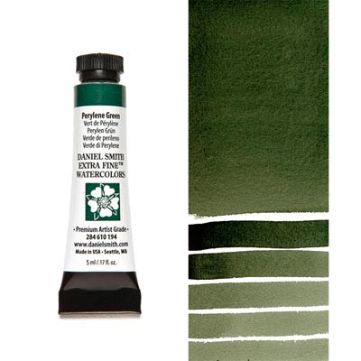 DANIEL SMITH Extra Fine Watercolour : Perylene Green  5ml tube