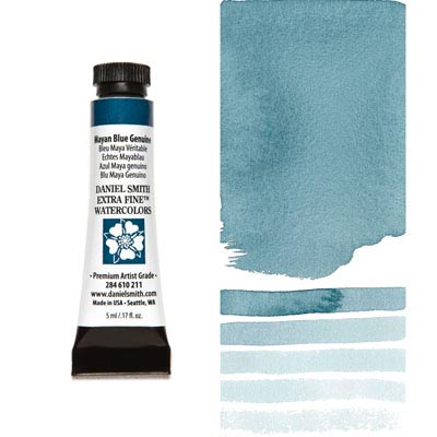 DANIEL SMITH Extra Fine Watercolour : PrimaTek : Mayan Blue Genuine   5ml tube
