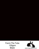 The Tube paper by Favini flat matte smooth 130 gsm Black A4 x 10 sheets