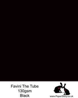 The Tube paper by Favini flat matte smooth 130 gsm Black A4 x 10 sheets