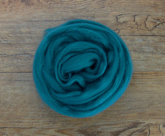 World of Wool Merino 23mic Wool Top Duck Egg 100g