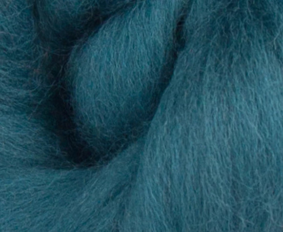 World of Wool Merino 23mic Wool Top Duck Egg 100g