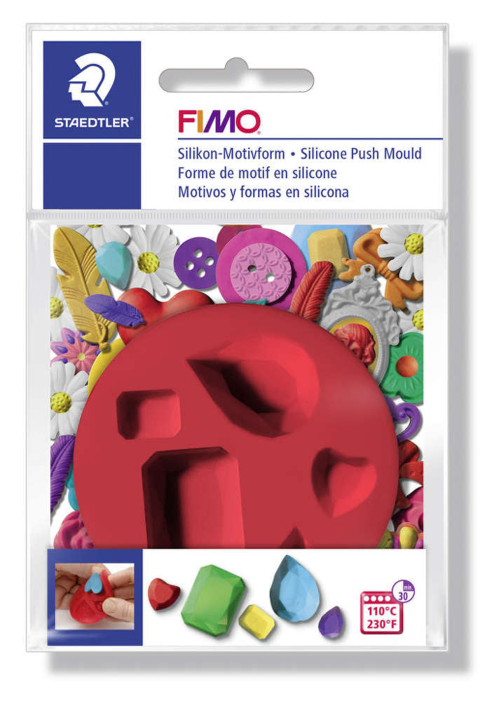 FIMO : Silicone push mould : Gem Stone mould