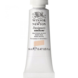 Winsor & Newton Designers Gouache paint 14 mls A warm, opaque colour, Pale Rose Blush is a carefully selected combination of pigments that resembles a blush tone and is suitable as base for many rose-beige blends.