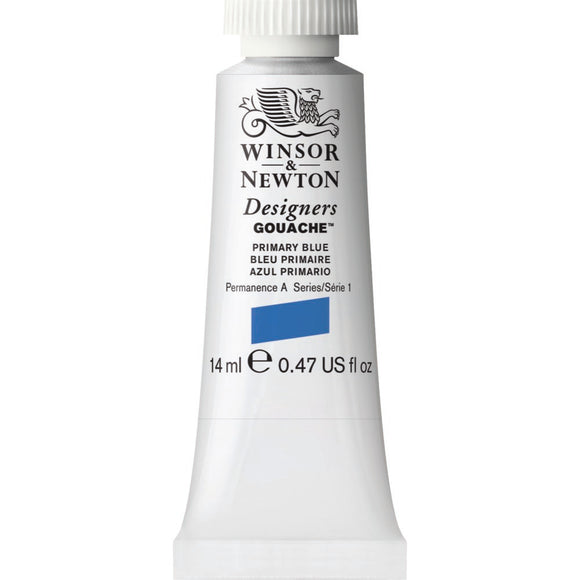 Primary Blue is a bright blue gouache colour. It is one of the basic primary colours. It is an opaque colour based on the intense blue phthalocyanine pigment.