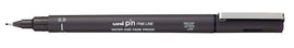 Uni Pin Fine Line Dark Grey Waterproof Drawing Pen. The Uni Pin pen range uses fade proof, waterproof pigment ink