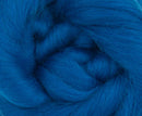 World of Wool Merino 23mic Wool Top Aquamarine Blue 100g