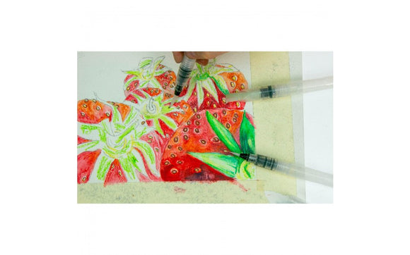 Frisk Aqua Waterbrush brushes set of three brushes Fine, Medium & Broad