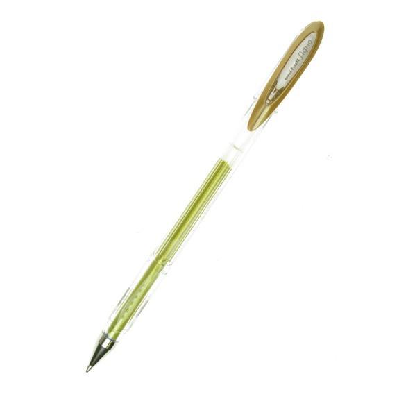 Signo Uni-Ball Metallic pen 0.8 mm UM-120NM Gold colour