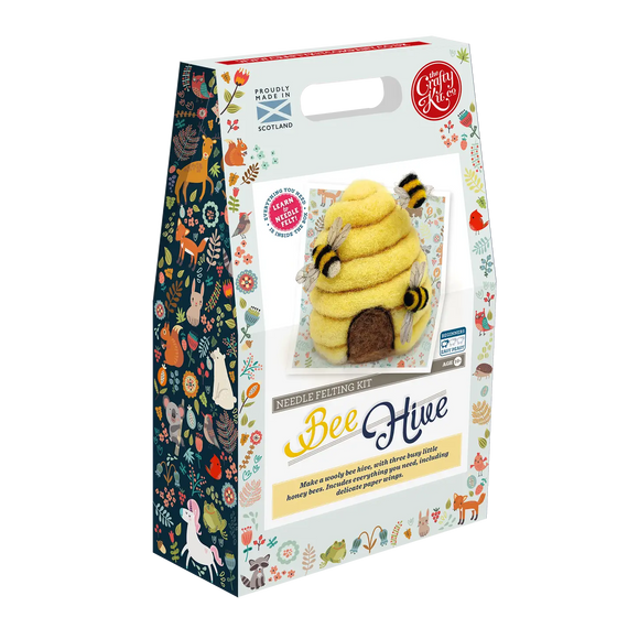 The Crafty Kit Company Bee Hive Needle felting kit