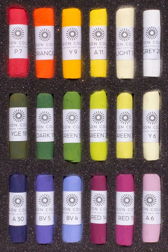 Unison Soft Pastels Special Edition Botanical 18 Colour set was created by the colour experts in Unison Colour.