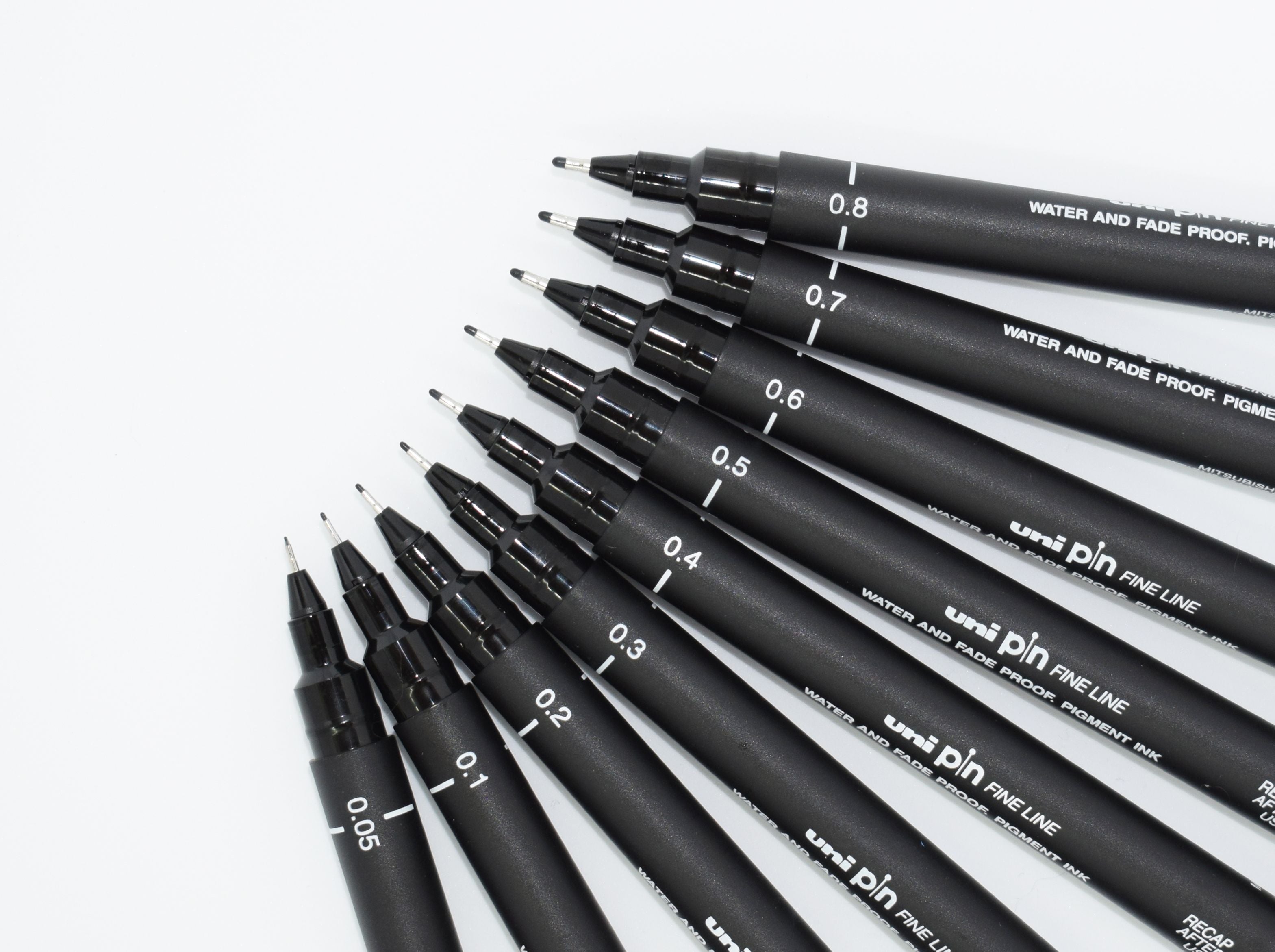 Uni Pin Black Waterproof Drawing Pen Brush Tip BR-200(S)