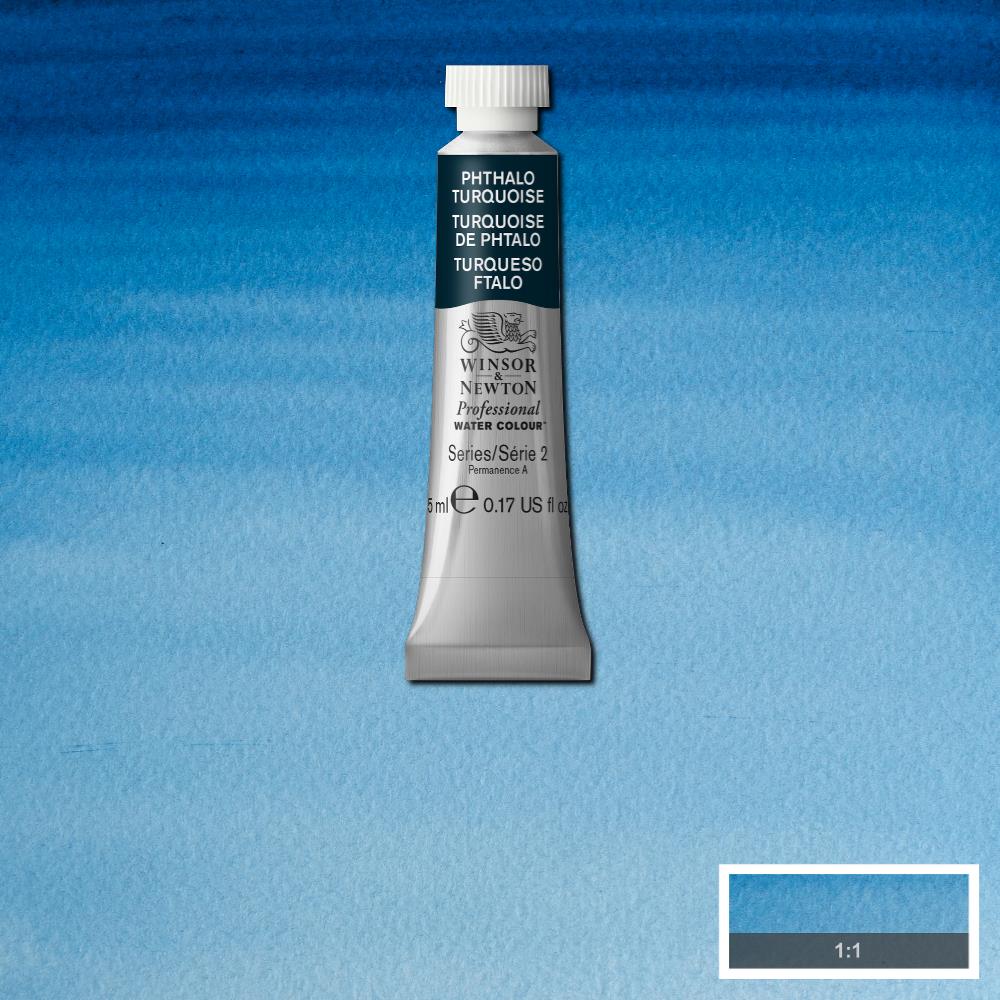 Winsor & Newton Professional Watercolour Paint 5ml Phthalo Turquoise