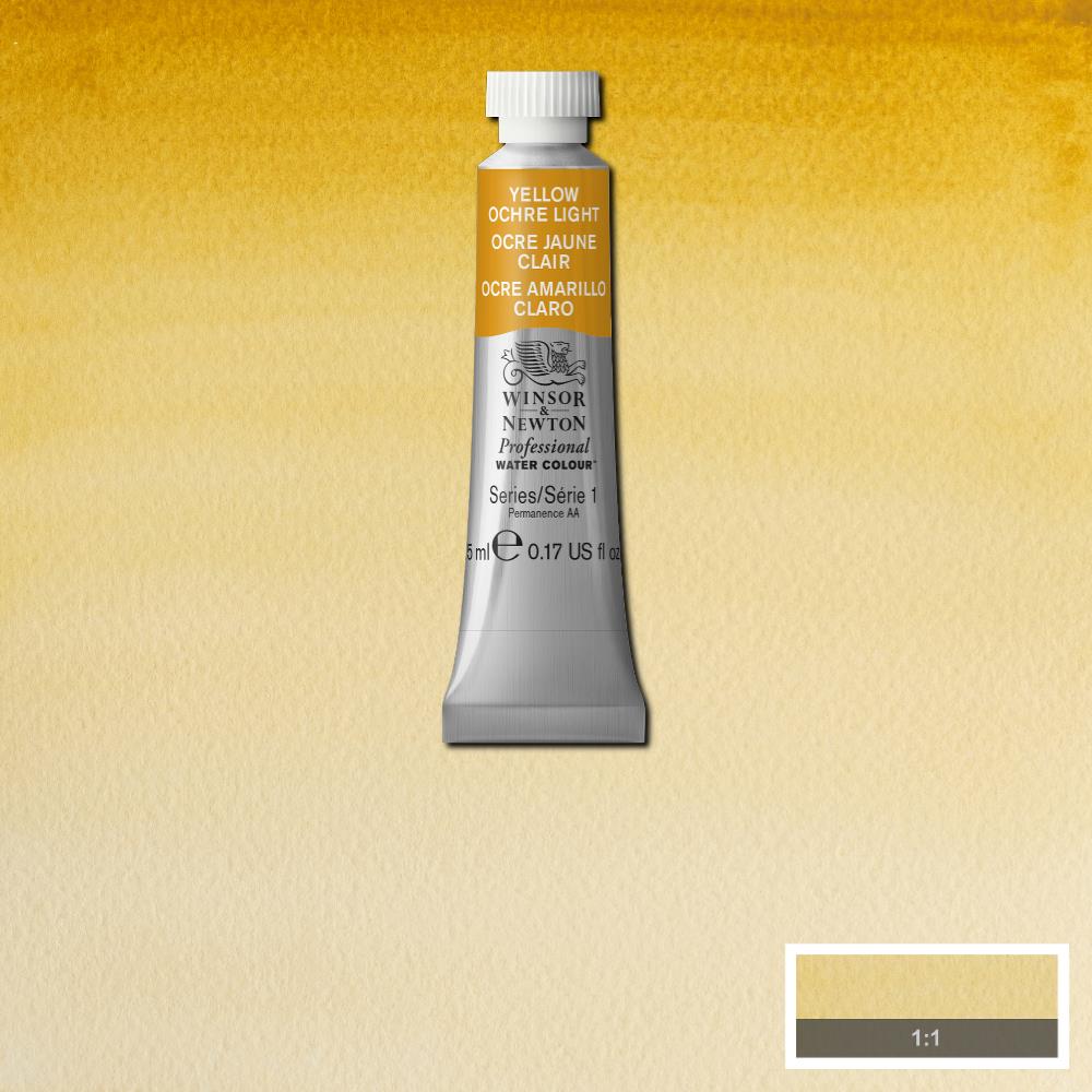 Winsor & Newton Professional Watercolour Paint 5ml : Yellow Ochre Light