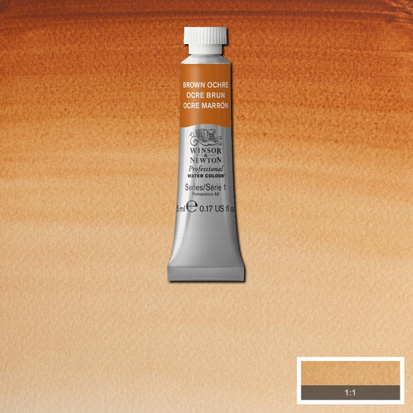 Winsor & Newton Professional Watercolour Paint 5ml : Brown Ochre