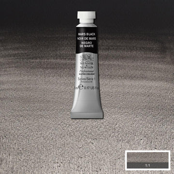 Winsor & Newton Professional Watercolour Paint 5ml : Mars Black