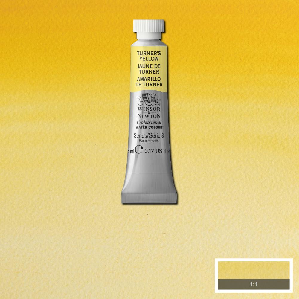 Winsor & Newton Professional Watercolour Paint 5ml : Turne'rs Yellow