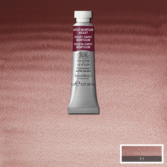 Winsor & Newton Professional Watercolour Paint 5ml : Caput Mortuum Violet