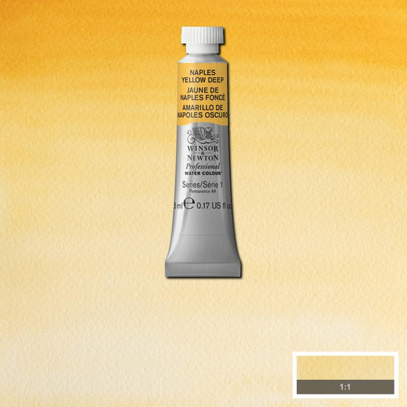 Winsor & Newton Professional Watercolour Paint 5ml : Naples Yellow Deep