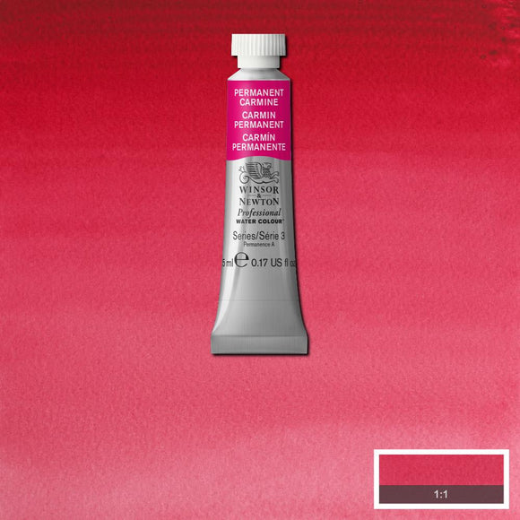Winsor & Newton Professional Watercolour Paint 5ml : Permanent Carmine
