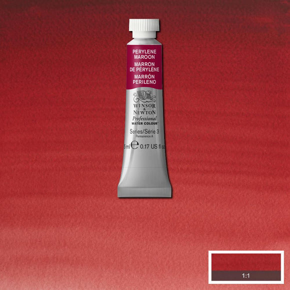 Winsor & Newton Professional Watercolour Paint 5ml : Perylene Maroon