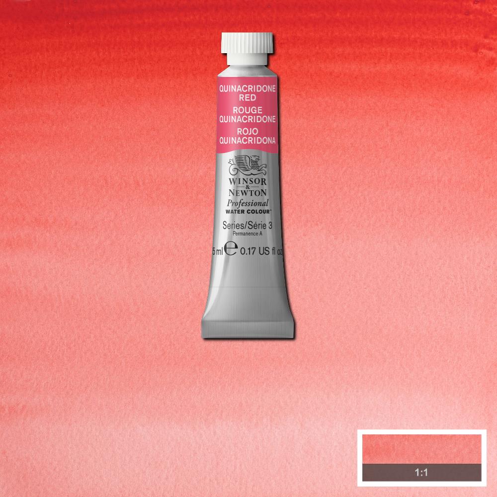 Winsor & Newton Professional Watercolour Paint 5ml : Quinacridone Red
