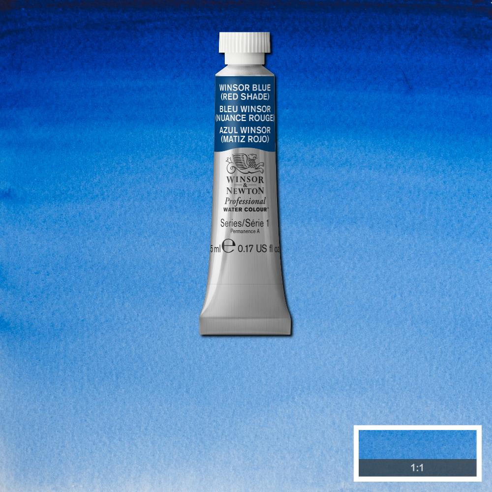 Winsor & Newton Professional Watercolour Paint 5ml : Winsor Blue (Red Shade)