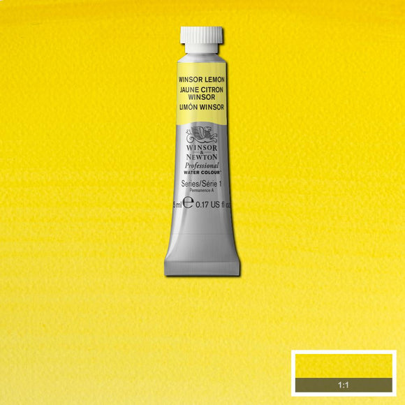 Winsor & Newton Professional Watercolour Paint 5ml : Winsor Lemon
