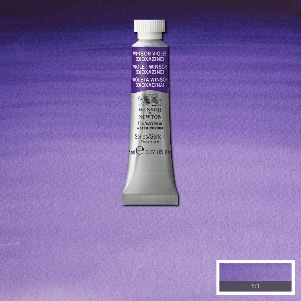 Winsor & Newton Professional Watercolour Paint 5ml : Winsor Violet Dioxine